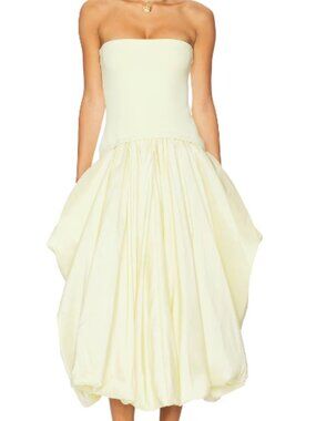 Jonathan SIMKHAI's Izzy midi-dress, light yellow, size 2